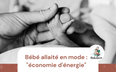 Bébé allaité en mode : « économie d’énergie »