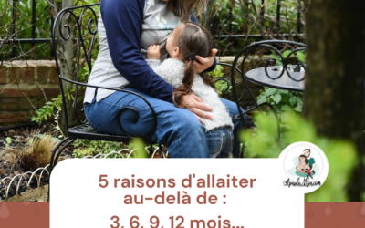 5 raisons d’allaiter au-delà de : 3, 6, 9, 12 mois…
