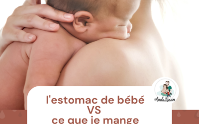 l’estomac de bébé VS ce que je mange